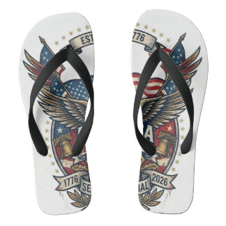Amerika 250. Jubiläum Patriotisch 1776 Freiheit Badesandalen