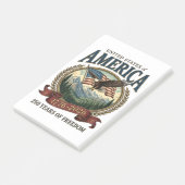 Amerika 250. Jubiläum Post-it Klebezettel (angewinkelt)