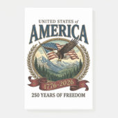 Amerika 250. Jubiläum Post-it Klebezettel (Vorderseite)