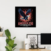 Amerika 250. Jubiläum Poster (Heimbüro)