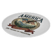 Amerika 250. Jubiläum Schneidebrett (Ecke)