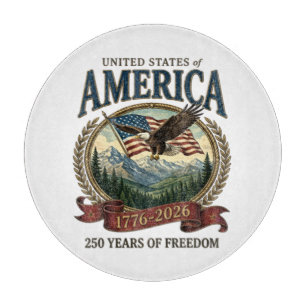 Amerika 250. Jubiläum Schneidebrett