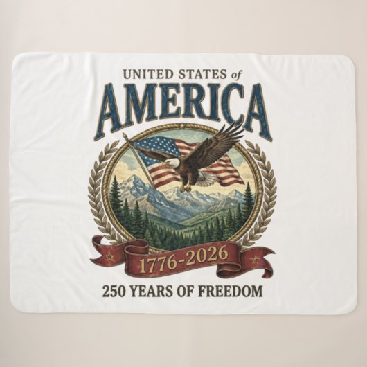 Amerika 250. Jubiläum Sherpadecke (Vorderseite (Horizontal))