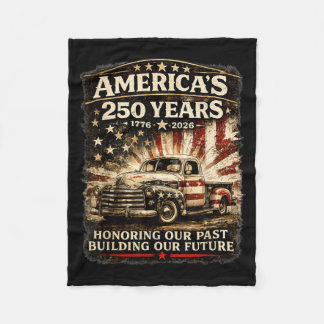 Amerika 250. Jubiläum Vintage Truck Usa Fleecedecke