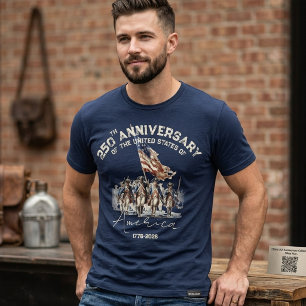Amerika 250. Jubiläums-Revolutionskriegs-T-Shirt T-Shirt