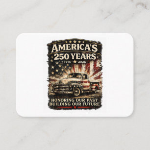 Amerika 250. Jubiläums-Vintage-LKW USA 1776-2 Visitenkarte