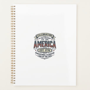 Amerika 250. Jubiläums Vintage Patriotisches Shirt Planer