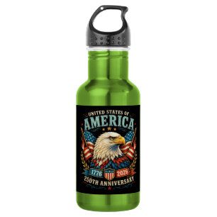 Amerika 250. Jubiläumsfeier Adler Edelstahlflasche