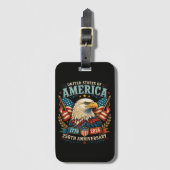 Amerika 250. Jubiläumsfeier Adler Gepäckanhänger (Vorderseite Vertikal)