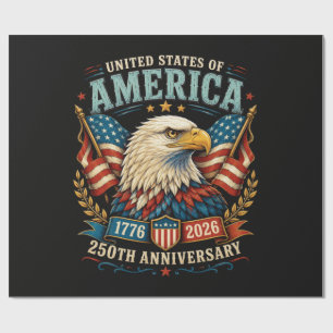 Amerika 250. Jubiläumsfeier Adler Geschenkpapier