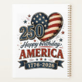 Amerika 250-Jubiläumsfeier Planer (Rückseite)