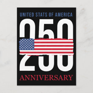 Amerika 250. Jubiläumsfeier Tribut Postkarte