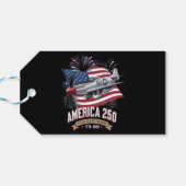 Amerika 250. Jubiläumsflugzeug Geschenkanhänger (Rückseite Horizontal)