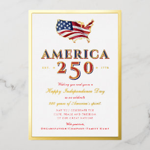 Amerika 250 Karte Semiquincentennial Patriotisches