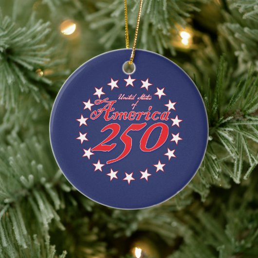 Amerika 250 keramik ornament (Baum)