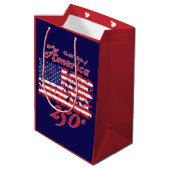 Amerika 250 mittlere geschenktüte (Rückseite Schrägansicht)