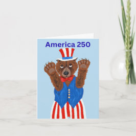 Amerika 250 Onkel Sam Bär Einladung