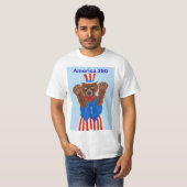  Amerika 250 Onkel Sam Bär  T-Shirt (Vorne ganz)