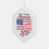 Amerika 250 ornament aus glas (Vorderseite Links)