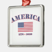 Amerika 250 ornament aus metall (Links)
