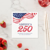 Amerika 250 Patrioti Servietten | 4. Juli (Beispiel)