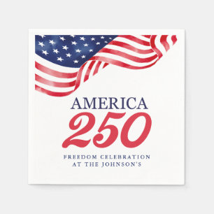 Amerika 250 Patrioti Servietten 4. Juli