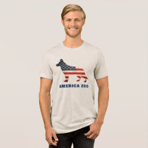 Amerika 250 Patriotischer Deutscher Schäferhund