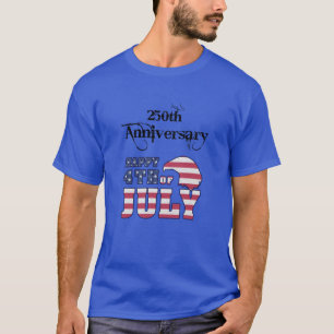 Amerika 250 Patriotischer Stil T-Shirt