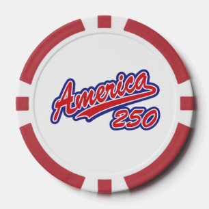 Amerika 250 pokerchips