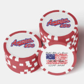 Amerika 250 pokerchips (Stapel)