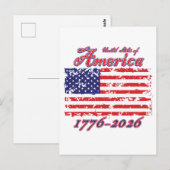 Amerika 250 postkarte (Vorne/Hinten)