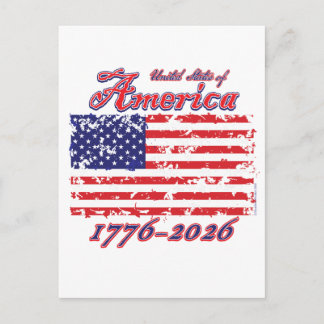 Amerika 250 postkarte