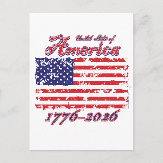 Amerika 250 postkarte (Vorderseite)