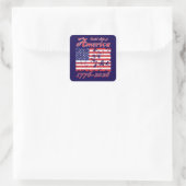 Amerika 250 quadratischer aufkleber (Tasche)