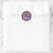 Amerika 250 quadratischer aufkleber (Tasche)