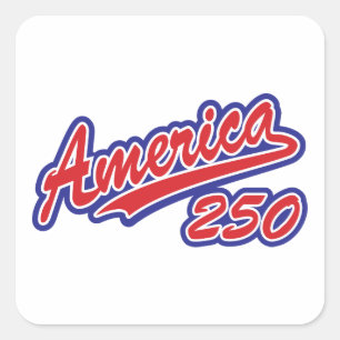 Amerika 250 quadratischer aufkleber