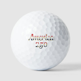 Amerika 250 rot weiß blau gold golfball