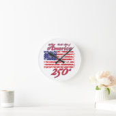 Amerika 250 runde wanduhr (Zuhause)