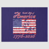 Amerika 250 seidenpapier (Vorderseite)