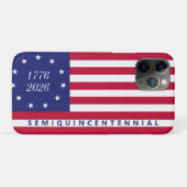 Amerika 250. Semiquincentennial 1776 2026 US-Flagg Case-Mate iPhone Hülle (Rückseite (Horizontal))
