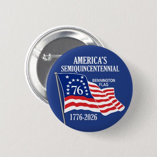 Amerika 250 Semiquincentennial 1776-2026 USA Button (Vorne & Hinten)