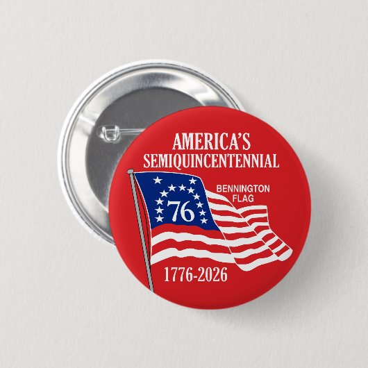 Amerika 250 Semiquincentennial 1776-2026 USA Button (Vorne & Hinten)