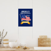 Amerika 250 Semiquincentennial 1776-2026 USA Poster (Küche)