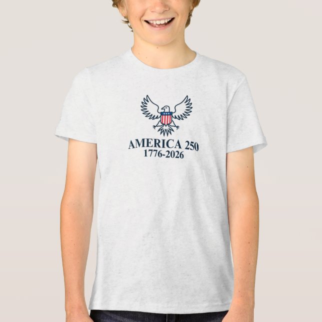Amerika 250 Tri-Blend shirt (Vorderseite)