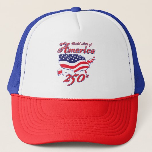 Amerika 250 truckerkappe (Vorderseite)