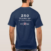 Amerika 250 Unity Freedom Independence Patriotic T-Shirt (Rückseite)