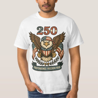 Amerika 250 Weißkopfseeadler Patriotisch T-Shirt