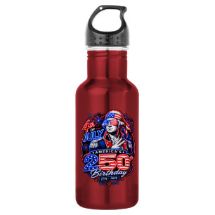 Amerika 250 Zwei Edelstahlflasche