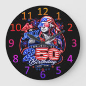 Amerika 250 Zwei Große Wanduhr (Vorderseite)
