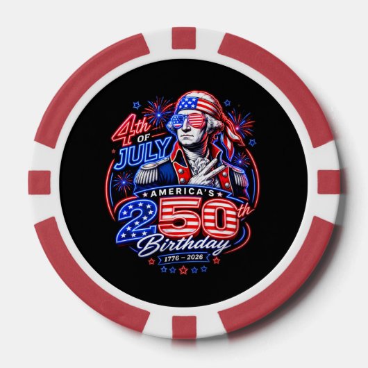 Amerika 250 Zwei Pokerchips (Vorderseite)